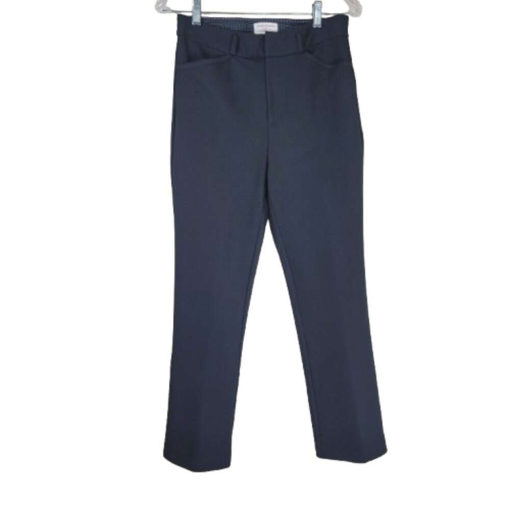 Anthropologie Essential Trouser Pant Tulip Hem Black Size 4